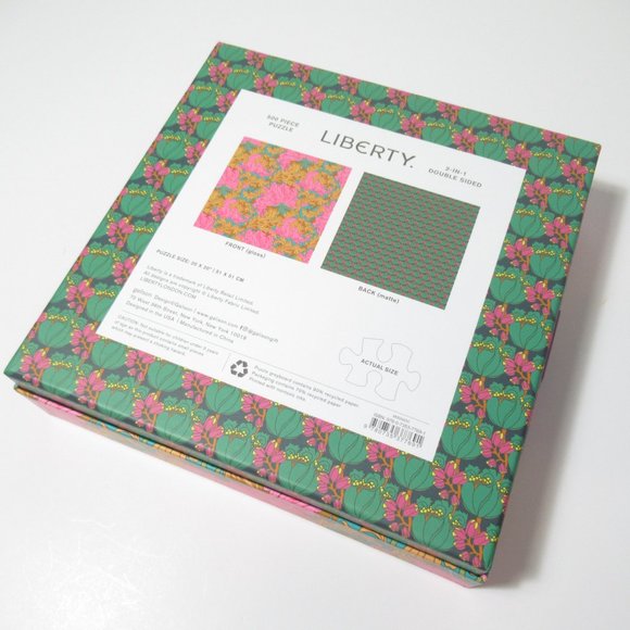 Bundle of 2 - J. Crew Liberty Print Doubled Sided Puzzle in Decorative Boxes - Picture 9 of 11